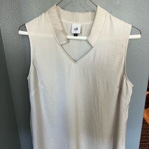 CAbi Cream Sleeveless Tank Top